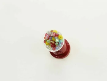 1/12 Miniatiūriniai Lėlių Priedai Mini Metalo Candy Mašina Modeliu, Žaislai Doll House Dekoro