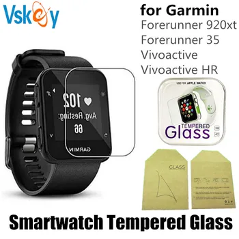 100VNT Grūdinto Stiklo, skirtas Garmin Forerunner 35 / F35/920xt Vivoactive HR Screen Protector, Sporto Smart Žiūrėti Apsauginės Plėvelės