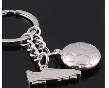 100vnt/daug fedex greitai žmogus sportas futbolo keychain mini mados metalo kamuolys raktų žiedas