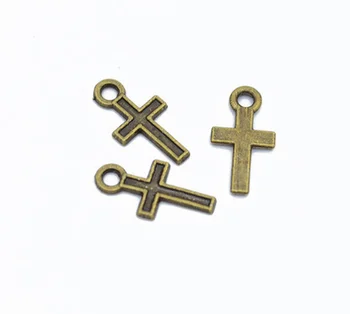 100vnt kryžiaus Pakabukai 16*9mm pakabukas Antikvariniai sidabro, bronzos, aukso amatų lydinio Papuošalai, auskarai apyrankės karoliai anklet Komponentas