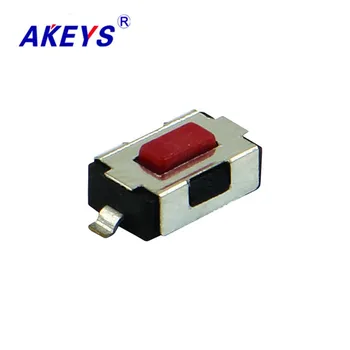 10VNT TS-B007 4*6*2.5 Tact switch SMD/SMT 2 pin vario raudona galva aikštėje mini touch jungiklis