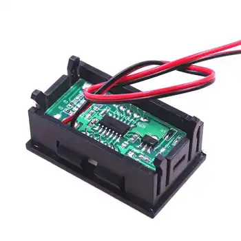 10VNT skirti 0,56 colių LED DC 4.5 V-30 V DC digital voltmeter buitinių įtampa ekranas 2 eilučių / 3 eilutes raudona / mėlyna / žalia elektros