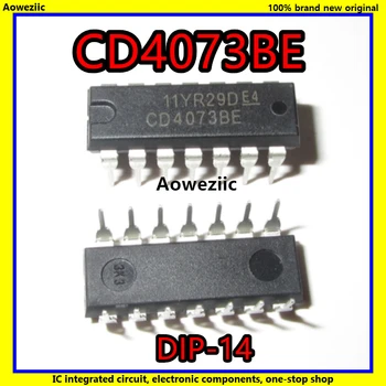 10vnt/Daug CD4073BE CD4073 4073 CINKAVIMAS-14 CMOS IR Vartai IC Naujas Originalus Produktas