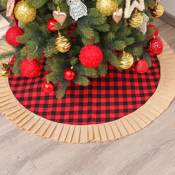 120-122cm Kalėdų Eglutės, Sijonai, Kilimų Fone Durų Kilimėlis Fone Durų Kilimėlis Medžio Prijuostė Kalėdų Papuošalai