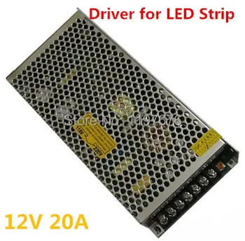 12V 20A 240W 110V-220V Apšvietimo Transformatorius,Aukštos kokybės LED driver LED juostelės maitinimo šaltinis,maitinimo adapteris,Nemokamas pristatymas