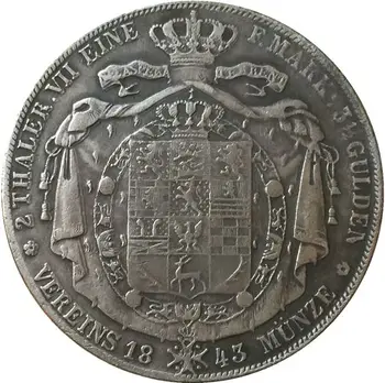 1843 m. Vokietija Monetos KOPIJA NEMOKAMAS PRISTATYMAS