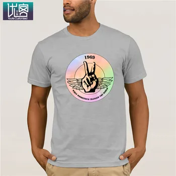 1969 m., Kai Vgastokas Pakeitė Pasaulį marškinėliai Topai Vasaros Tees Medvilnės O Kaklo T-Shirt
