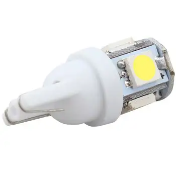 1PCS Balta 360 Laipsnių 5050 SMD 168 194 2825 T10 w5w LED Automobiliui Led Lemputes Stovėjimo led Licencijos numerio apšvietimo Lemputės T10
