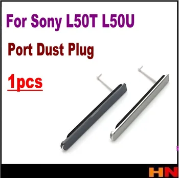 1pcs Naujas USB Įkrovimo Padengti Uosto Lizdo Dangtelį Sony Xperia Z2 L50T L50U 4G Uosto Dulkių Prijunkite Vandens Įrodymas Dangtis