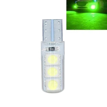 1x 193 T10 5050 6SMD W5W Silikono Apvalkalas, LED Šviesos Lemputė Canbus LED Automobilį