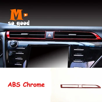 2018 2019 Reikmenys, Automobilių Viduryje Oro Angos Apdaila Padengti ABS Chrome 