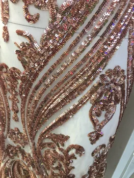 2018new 5yards/maišas JL254# Rose gold ir prabangiais blizgučiais siuvinėjimo nuotakos vestuvių suknelė/pjovimo Nemokamas pristatymas