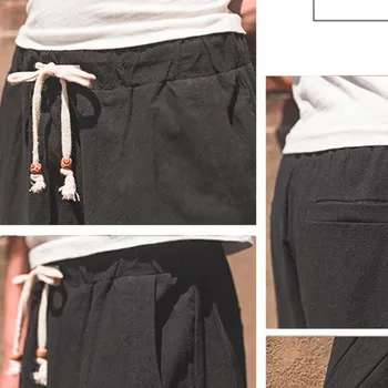 2019 Sinicism Vyrams, prekės ženklo drabužių vasaros Elastinga juosmens medvilnės skalbiniai sweatpants/Vyrų laisvalaikio medvilnės skalbiniai Haroun kelnes 4XL