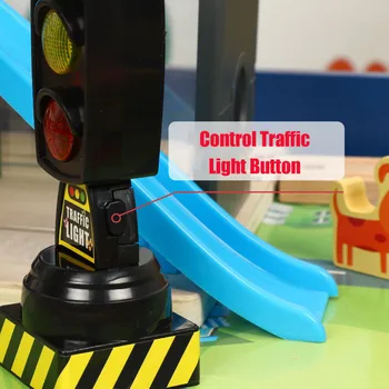 2019 naujas modeliavimo garso ir šviesos šviesoforo signalo modelis žaislas ankstyvojo ugdymo miesto žemėlapis traukinio scena kelio žaislas priedai