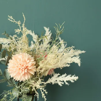 2020 Dirbtinės Gėlės žali Augalai Hydrangea Vertus Puokštė Vestuvių Papuošalai Namų Reikmenys Dirbtiniai Augalai INS