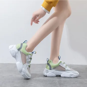 2020 metų vasaros naują super gaisro storio apačioje sportiniai bateliai moterims korėjos versija akių orui atsitiktinis moterų batai FA-95