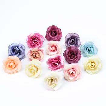 20pcs Šilko meškiukas rožių dekoratyvinės gėlės, vainikai netikrą gėlės užrašų knygelė namų dekoro 