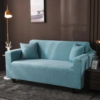 26 apima kambarį visiškai suvynioti ruožas vientisos spalvos sofa cover megzti universalus universalus dangtelis sofos pagalvėlė padengti
