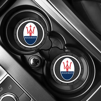 2VNT Automobilių Vandens Puodelį Butelio Laikiklį Anti-slip Pad Mat Silicio dioksido Gelis Maserati Quattroporte Ghibli GranTurismo Gran Kabrioletas Levante