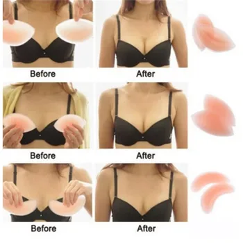 2vnt=1Pair Silikoninė Liemenėlė Gelio Pagalvėlės Įdėklai Breast Enhancer Push Up Krūties Bikini Liemenėlė Įklotai Moterims Sexy Liemenėlė Invisable
