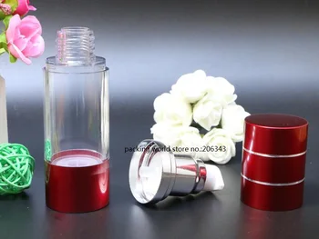 30ML raudona plastiko/aliuminio beoriu butelį losjonas/emulsija/serumo/balinimo skystis esmė odos priežiūros kosmetikos pakuotės
