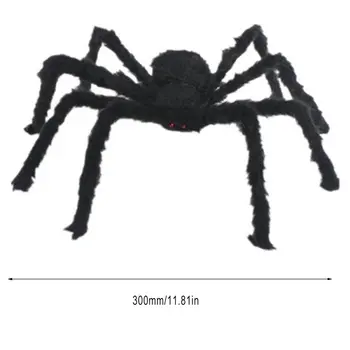 30cm Juoda Patekęs Didelis Giant Spider Helovinas Apdailos Netikras Voras Haunted House Prop Patalpų Lauko Milžinišką Dekoras