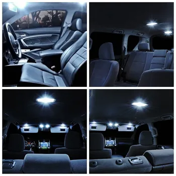 6 nustato naujus super šviesus automobilio salono led baltos šviesos T10&36 Audi Q3 Quattro S6 S3 S4 S5 Q3 Q5 Q7 RS6 R8