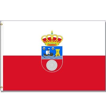 60X90CM/90X150cm/120X180CM Cantabria Vėliavos Ispanija Reklama reklama 100D Poliesteris žalvario grommets patalpų lauko užsakymą vėliava