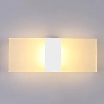 6W LED Sienos Lempos Akrilo Sconce Šviesos 110V, 220V, Interjerams Dekoruoti Lampada Sienos Šviesos, Miegamojo Lovos Kambarį Laiptų Eilėje