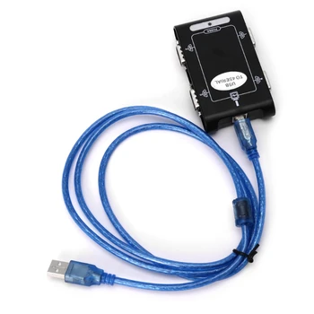 9pin USB 2.0 su 4 prievadų RS232 Serial DB9 (COM Valdytojas Jungčių Adapteris Hub