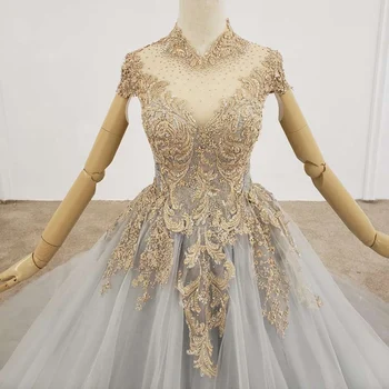 AIJINGYU Tiulio Šalis Suknelės, Perlų 2021 Pardavimas Su Nėrinių Kuklus Brangus Dizaineris vakarinę Suknelę