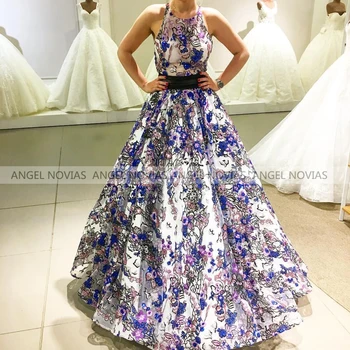 ANGEL NOVIAS Ilgai Nėrinių Princesė Nėrinių Vestuvės arabų Vakaro Suknelės 2021 Moterų Dubajus Oficialią Šalies Chalatai Vestidos De Fiesta