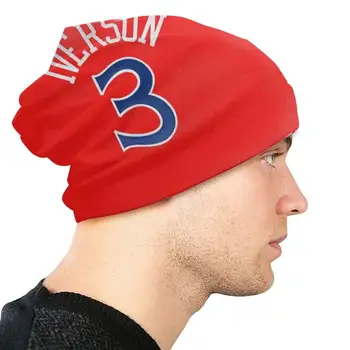 Allen Iverson Hip-Hop Skrybėlę Beanie Skrybėlių Atsitiktinis Poliesteris Mezgimo Kepurė Allen Iverson Michael Scottie Pippen Krepšinio Derliaus Rožinė