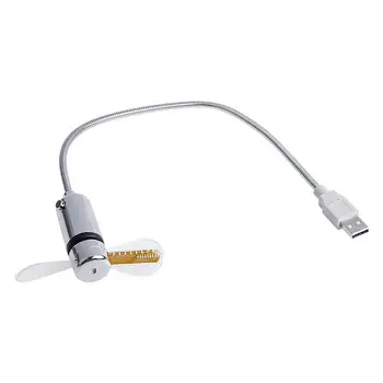 Aukštos Kokybės USB LED Laikrodis Gooseneck Aušinimo Ventiliatorius, Mini Įtaisų su LED Šviesa