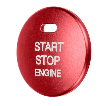 Automobilio Variklis, Start Stop Mygtukas Padengti Apdaila Bžūp Įklija, Mazda 3 Axela CX-3-4-5 Aliuminio Sidabro Auto Accessories Stilius Įrankis