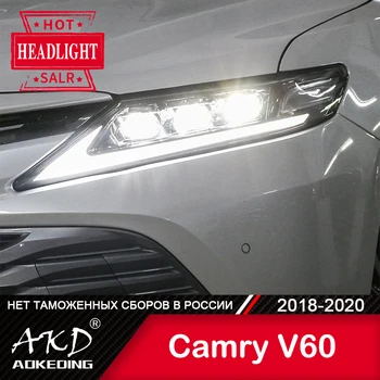 Automobilių TOYOTA Camry V60 Žibintas 2018-2021 Automobilio Aksesuaras Rūko Žibintai Dienos Veikia Šviesos DRL H7 LED Bi Xenon Lemputės Camry priekinis žibintas