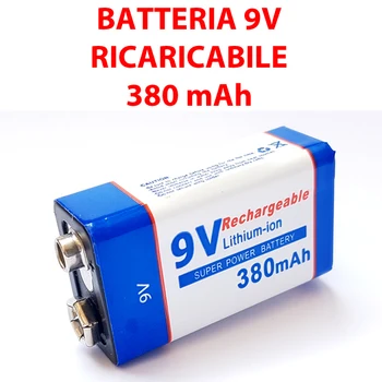 Baterijos talpa 380 MAH 9 V įkrovimo baterija vaizdo žaidimai STEREI 99 S0446 išsiųstas iš Italijos