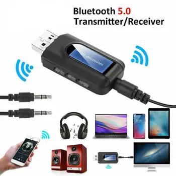 Bluetooth 5.0 Adapteris USB Siųstuvo ir Imtuvo su Ekranu