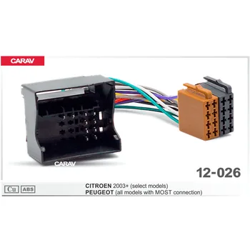 CARAV 12-026 ISO Radijo CITROEN už PEUGEOT visus Modelius su Dauguma ryšio Laidai F-Pajungti Laidus Kabelio Adapteris Stereo