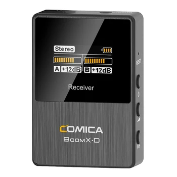 COMICA BoomX-D RX 2.4 G Skaitmeninis Belaidis Imtuvas Mikrofonų Sistema Lavalier Microphone,Išmaniųjų Telefonų/Mini Vieno/SLR Camera