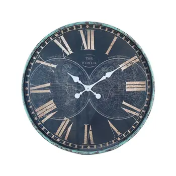 Dekoro Ir Eiti sieninis laikrodis Pasaulyje 60Cm ornamentu sieniniai laikrodžiai Pasaulio Žemėlapyje kolekcija