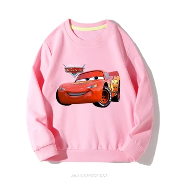 Disney 95 automobilio Animacinių Merginų Vaikams Spalvinga Rudens Hoodie Vaikas Kūdikiui ilgomis Rankovėmis Išorinis sluoksnis Viršūnes Palaidinukė Mados Drabužiai