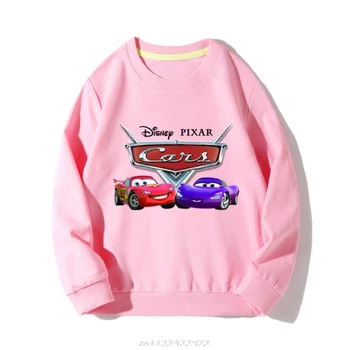 Disney 95 automobilio Animacinių Merginų Vaikams Spalvinga Rudens Hoodie Vaikas Kūdikiui ilgomis Rankovėmis Išorinis sluoksnis Viršūnes Palaidinukė Mados Drabužiai