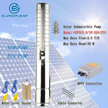 EUROPUMP MODELIS(3EPSC5.0/30-D24/270), Dc Brushless Naujas saulės siurblys užsklanda / vandens siurblys taupymo / energijos taupymo povandeninis siurblys