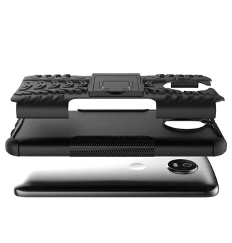 Effelon Už Motorola Moto G5s 5.2 colių Atveju Sunkiųjų Šarvų atsparus smūgiams Hibridinių Standžiųjų Minkšto Silikono Tvirtas Guminis Telefono dėklas Dangtis