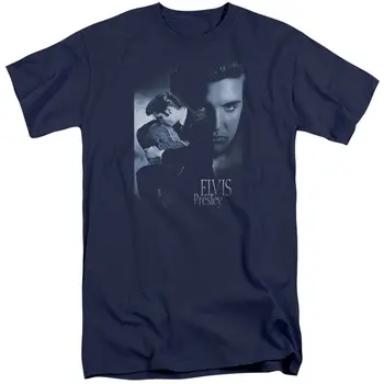 Elvis Presley, Aukšta T-Shirt Hugging ir Bučiavosi Gitara karinio jūrų Laivyno Tee Vasaros Atsitiktinis Žmogus Marškinėliai Geros Kokybės viršų tee