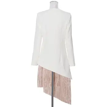 Europos ir Amerikos kostiumas striukė moteriška dizaino prasme nišą 2021 m. pavasarį ir rudenį naujų išsiuvinėti kutas vidutinio ilgio sijonas tendencija
