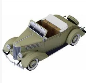 Fu / Specialusis Cabriolet Kabrioletas 3D popieriaus modelio automobilių, popieriniai, rankų darbo 