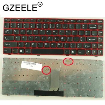 GZEELE Naujo nešiojamojo kompiuterio klaviatūra Lenovo Z370 Z470AT Z470AM Z470G Z475GM Z375 Z470AX Z470K anglų MUS raudonos spalvos