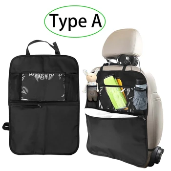 Galinių sėdynių Organizatorius Vaikams 2 Tipo (A+B) Smūgis Kilimėliai galinės Sėdynės, Automobilio Gynėjas su Multi Pocket Laikymo Krepšys, Laikiklis, skirtas 